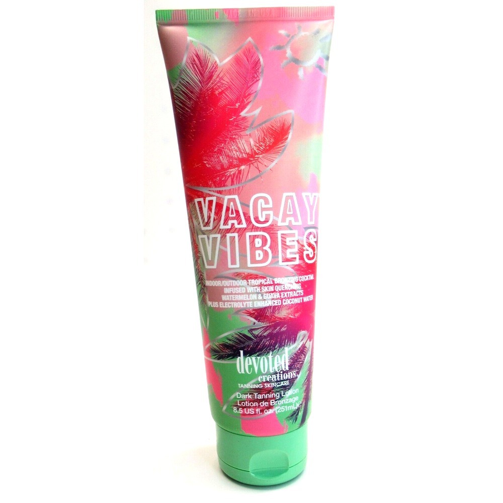 Devoted Creations Vacay Vibes Dark Tanning Lotion Tropical Bronzer 8.5oz